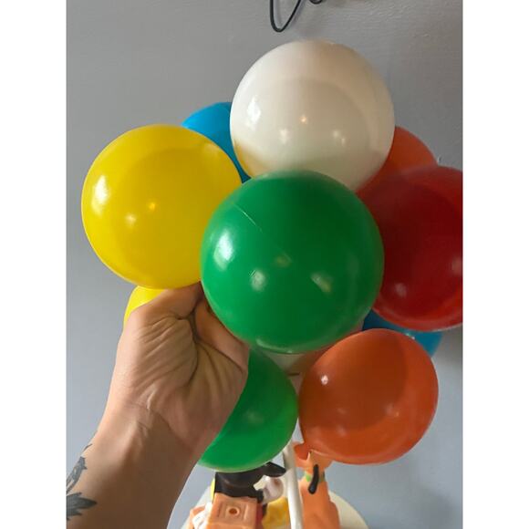 Vintage Disney Mickey Mouse Pluto Balloon Lamp Working Complete Balloon Cluster - Picture 14 of 16